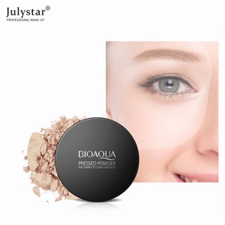 JULYSTAR Bioaqua Face Oil Control Powder แต่งหน้าคอนซีลเลอร์กันน้ำยาวนาน 24 ชม. พร้อมกระจกพัฟ