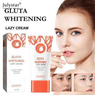 JULYSTAR Lunoon ครีมคอนซีลเลอร์ Moisturizing Firming แต่งหน้าขี้เกียจครีม Isolate ผิวกระจ่างใสสี 30g