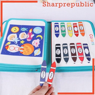 [Sharprepublic] ของเล่นกระดานมอนเตสซอรี่ เสริมการเรียนรู้เด็ก 22x28 ซม. แบบพกพา สําหรับ 1 2 3 ปี