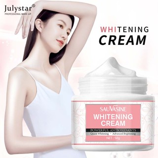 JULYSTAR Sauvasine ครีมไวท์เทนนิ่ง,ใต้วงแขน,เข่า Moisturizing,ทำความสะอาดผิวครีม,Body Milk,หมองคล้ำสีดำ Body Care Cream