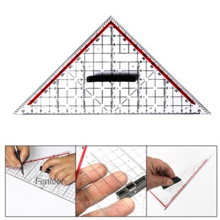 [Fenteer] ไม้บรรทัดสามเหลี่ยม อ่านง่าย 45 หรือ 90 องศา สําหรับศิลปิน สถาปนิก งานไม้