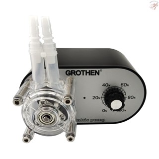 Hlluth GROTHEN G328A ปั๊มเปอร์ริสตัลติก 100-240V 114-500 มล. ต่อนาที ปรับได้ อัตราการไหลสูง เกรดอาหาร แพลตตินัม วัลคาไนซ์ ท่อซิลิโคน สําหรับตู้ปลา DIY วิเคราะห์ทางเคมี ห้องปฏิบัติการ ยารับประทานอาหาร