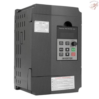 Hlluth ตัวควบคุมความเร็วความถี่ VFD 2.2KW 12A 220 V AC มอเตอร์ไดรฟ์เฟสเดียว อินเวอร์เตอร์สามเฟส AT1-2200S