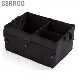 Ssrroo Car Organizer  Foldable Trunk Storage Large  Wear Resistant for Vehicle