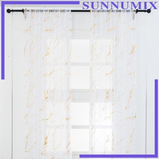 [Sunnimix] ผ้าม่านโปร่งใส 100x200 ซม. สีขาว สําหรับตกแต่งบ้าน ห้องครัว ห้องนอน กระจกบานเลื่อน