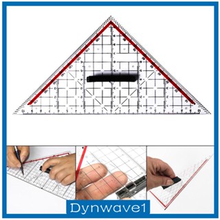 [Dynwave1] ไม้บรรทัดสามเหลี่ยม อ่านง่าย 45 หรือ 90 องศา สําหรับงานไม้ สถาปนิก นักเรียน