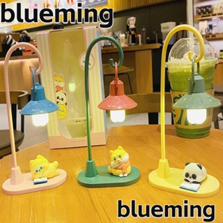 Blueming2 โคมไฟตั้งโต๊ะ Led ลายการ์ตูน ถนอมสายตา สไตล์เรโทร สําหรับข้างเตียง