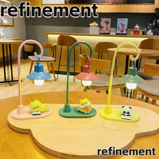 Refinement โคมไฟตั้งโต๊ะ Led ลายการ์ตูนสัตว์เลี้ยง สไตล์เรโทร อบอุ่น สําหรับห้องนอน