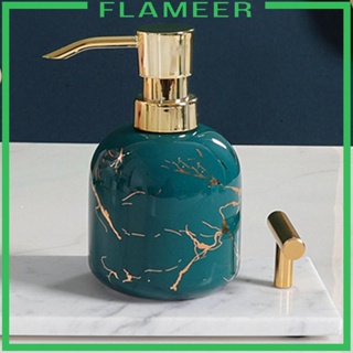 [Flameer] เครื่องจ่ายสบู่เซรามิค พร้อมปั๊ม อเนกประสงค์ แบบพกพา 300 มล. สําหรับตกแต่งห้องน้ํา