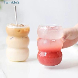 Twinkle แก้วกาแฟ ทนความร้อน ขนาดใหญ่ จุของได้เยอะ สีโปร่งใส สําหรับใส่ชา ผลไม้ เครื่องดื่มเย็น ใช้ในบ้าน