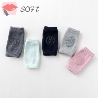 Softness แผ่นรองเข่า ผ้าฝ้าย ระบายอากาศ กันลื่น ให้ความอบอุ่น สําหรับเด็ก 0-3 ปี