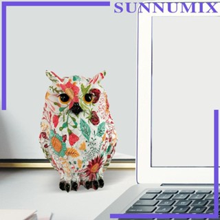 [Sunnimix] รูปปั้นนกฮูก หลากสี สําหรับตกแต่งบ้าน