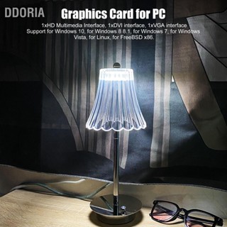  DDORIA โคมไฟตั้งโต๊ะคริสตัลสัมผัสหรี่แสงได้อะคริลิชาร์จ USB โคมไฟข้างเตียงไร้สายสำหรับบาร์ห้องนอนสีทองแดง