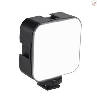 Hlluth Andoer Mini LED Video Light Photography Fill-in Lamp 6500K Dimmable 5W with Cold Shoe Mount Adapter for Canon   DSLR Camera