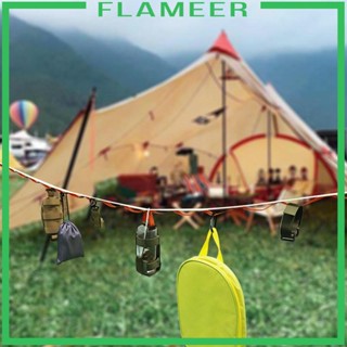 [Flameer] ราวตากผ้า 22 ห่วง แบบพกพา สําหรับบ้าน โรงแรม ท่องเที่ยว เดินป่า