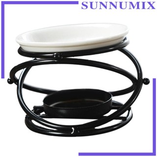 [Sunnimix] เครื่องกระจายน้ํามันหอมระเหย เทียนทีไลท์ พร้อมชามเซรามิค สําหรับสปา วาเลนไทน์ บ้าน ห้องโถง