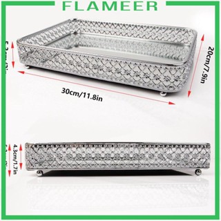 [Flameer] ถาดกระจกคริสตัล แบบสําเร็จรูป เหมาะกับผู้หญิง สําหรับตกแต่งบ้าน เพื่อน ภรรยา