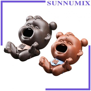 [Sunnimix] ฟิกเกอร์ชาเซรามิค รูปสัตว์เลี้ยงน่ารัก สําหรับบ้าน ออฟฟิศ