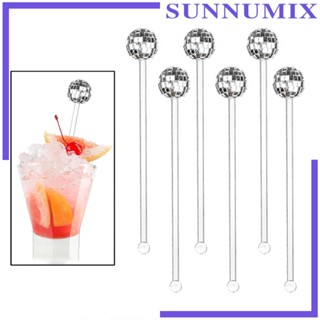 [Sunnimix] ลูกบอลดิสโก้ ใช้ซ้ําได้ สําหรับร้านอาหาร คาเฟ่ วันเกิด 6 ชิ้น