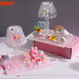 Darby ชุดโคมไฟกลางคืน กาวเรซิน รูป Cinnamoroll My Melody แฮนด์เมด ของเล่นสําหรับเด็ก