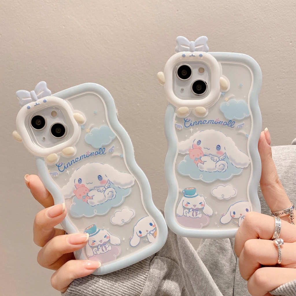 เคสโทรศัพท์มือถือ TPU ป้องกันน้ํามัน ลายการ์ตูนสุนัขชินนาม่อน สําหรับ iPhone 14 12 PRO 11 13 X XS MAX XR
