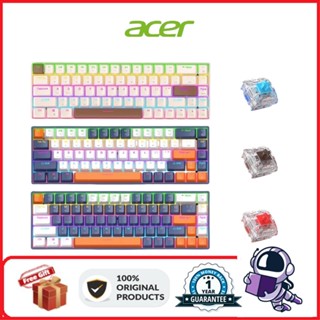 Acer okr140 คีย์บอร์ดเล่นเกมไร้สาย บลูทูธ สามโหมด