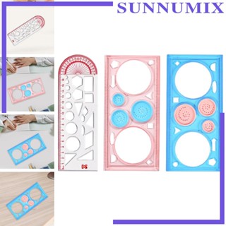 [Sunnimix] ไม้บรรทัดเรขาคณิต ไม้บรรทัดคณิตศาสตร์ หลายรูปทรง แม่นยํา สําหรับการเรียนรู้คณิตศาสตร์