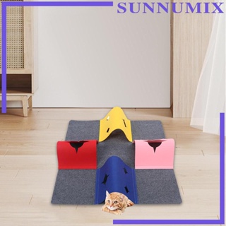 [Sunnimix] เต็นท์อุโมงค์ พับได้ แบบพกพา สําหรับสัตว์เลี้ยง แมว เดินเล่นในร่ม