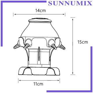 [Sunnimix] ชามใส่นมซิลิโคน ปรับความสูงได้ 5 หัวฉีด สําหรับสัตว์เลี้ยง