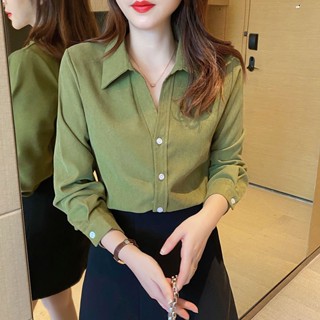 เสื้อเชิ้ต ผ้าลูกฟูก ขนาดเล็ก สําหรับผู้หญิง