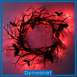 [Dynwave1] พวงหรีดฮาโลวีน ขนาด 17.7 นิ้ว สําหรับแขวนตกแต่งหน้าต่าง เตาผิง