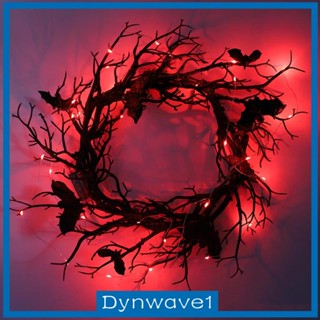 [Dynwave1] พวงหรีดฮาโลวีน ขนาด 17.7 นิ้ว สําหรับแขวนตกแต่งหน้าต่าง เตาผิง