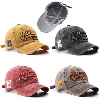 0828YWBH Sun-Proof Washed Distressed Letters Embroidered Peaked Cap Trendy Brand Mens Outdoor Baseball Cap Womens All-Match High-Quality Sun Protection防晒 8VD9