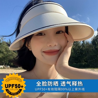 0828YWBH Air Top Sun-Proof Hat Womens Summer New Sun Protection Hat Face-Looking Small Outdoor Riding UV Protection Sun Hat Sun Protection防晒 XQHF