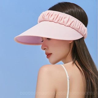 0828YWBH Hat Womens Fashion Pleated Korean Style Sun Protection Visor Cap Headband UV Sun Protection Hat Womens Sun Hat Summer New Sunscreen防晒 PWJ7