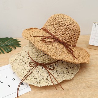 0828YWBH Parent-Child Korean Hat Female Summer Straw Hat Bucket Hat Beach Outdoor Sunshade Sun Protection Hat Foldable Sun Hat Sun Protection防晒 BRO0