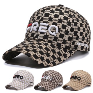 0828YWBH Spring and Autumn Baseball Cap Embroidered Freq Full Printed Letters Peaked Cap Street Fashion Trends Casual Sun-Proof Anti-DDoS Breathable Sun Protection防晒 E8NX