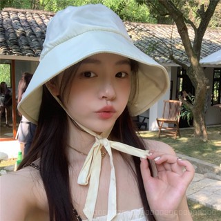 0828YWBH Ding Zouzou Store Ribbon Hat Bucket Hat Big Brim Sun Protection Hat Sun Protection UV Proof Cap All-Inclusive Hat Summer Hat Sun Protection防晒 DNAX