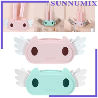 [Sunnimix] ชั้นวางยาสีฟัน แปรงสีฟัน แบบติดผนังห้องน้ํา