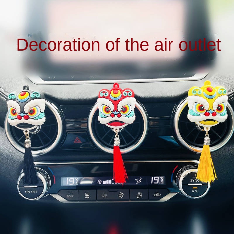Car Aromatherapy Perfume Creative Chinese Style Lion Dance Lion Personality National Fashion Lion Ca