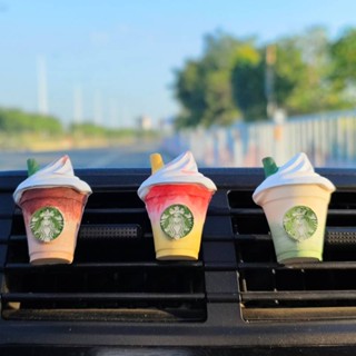 INS Auto Perfume Summer Cold Drink Frappuccino Milk Tea and Coffee Car Air Outlet Clip Aromatherapy Ornament Drink Cup Car decoration