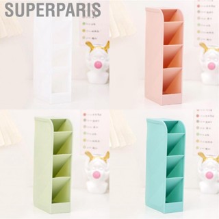 Superparis Pen Holder Simple Practical Multicell Small Candy Color Student Stationery Storage Box