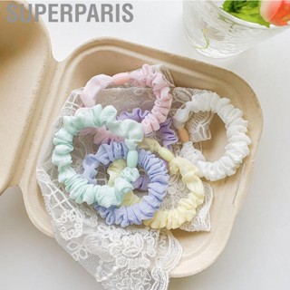 Superparis Elastic Hair Scrunchy Chiffon Simple Soft Small Intestine Cute for Daily Use Working School