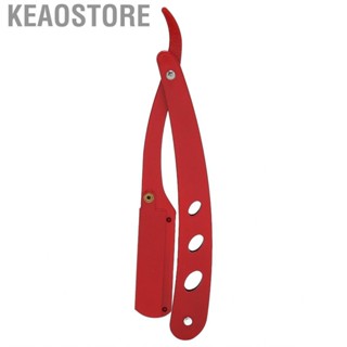 Keaostore Beard  Holder Manual Folding Alloy Straight Edge Hair Cut MNS