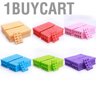 1buycart 100pcs Sponge Toe Separator Soft Nail Art Finger Divider Spacer Manicure Pedicure Tool