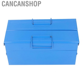 Cancanshop Folding Tool Storage Box 2 Layer 3 Tray Household Portable Toolbox For