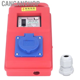 Cancanshop Power Distribution Box  220‑250V Long Service Life Dirtproof Distributor for Construction