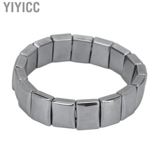 Yiyicc Terahertz Bracelet Rectangle Beads  Physical Fitness Heal GDT