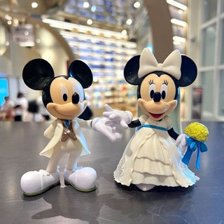 [สินค้าพรีเมี่ยม ของแท้] ฟิกเกอร์ รูป Disney Minnie Mickey Mouse Donald Duck ของขวัญวันวาเลนไทน์ สําหรับตกแต่งเค้กแต่งงาน [9.3 fx]