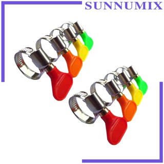 [Sunnimix] แคลมป์หนีบท่อน้ํา สเตนเลส อเนกประสงค์ สําหรับล้างรถยนต์ เรือ 8 ชิ้น